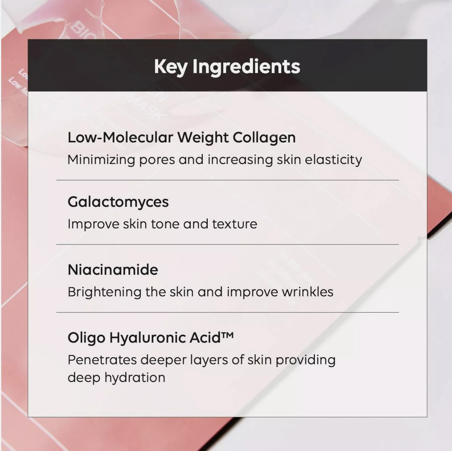 Luma Glow™ Bio-Collagen Mask (4 pack)