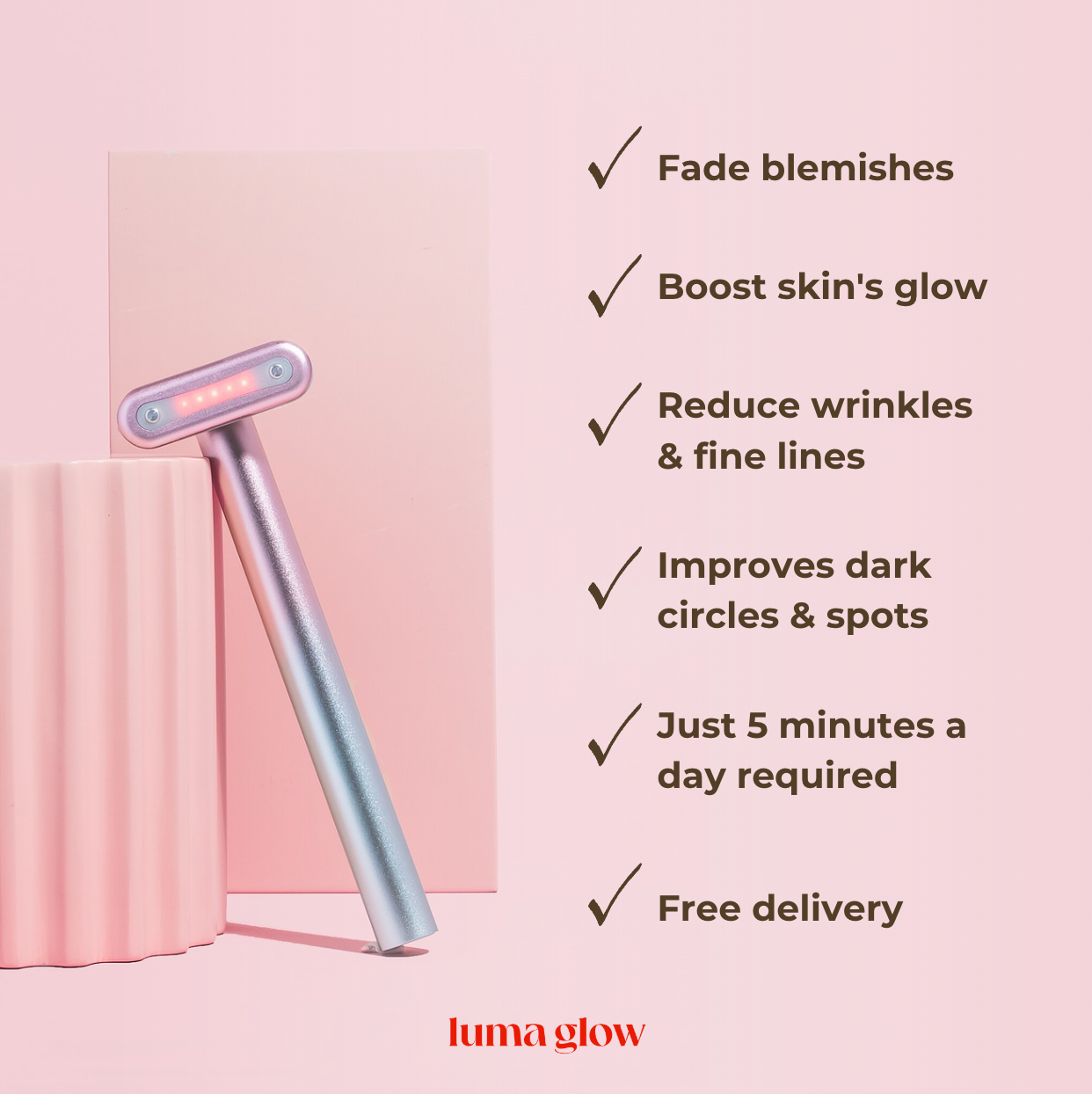 Luma Glow™ LED Facial Wand